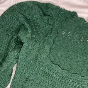 Sezane Ronnie Sweater in Emerald Green (Vert)